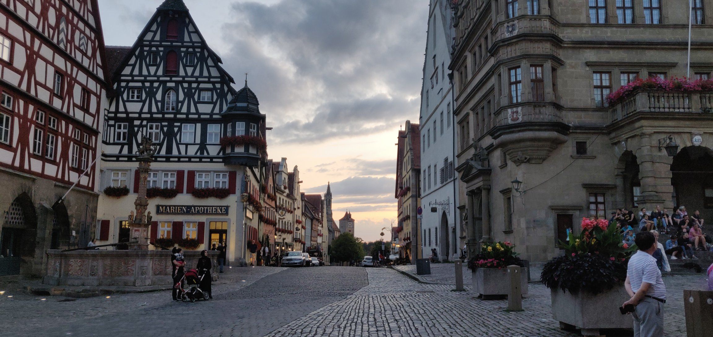 Foto bij Rothenburg ob der Tauber